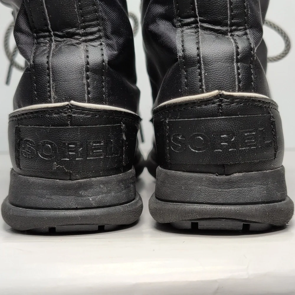 Sorel explorer carnival 100g black boots womans size 6 EU 37 - Picture 5 of 15